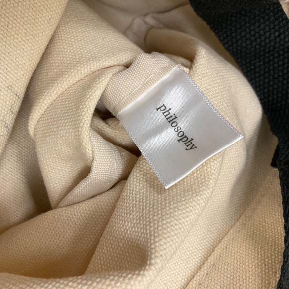 Philosophy Glitter Tote Bag 13 x 11 Iridescent Cloth - Picture 8 of 8